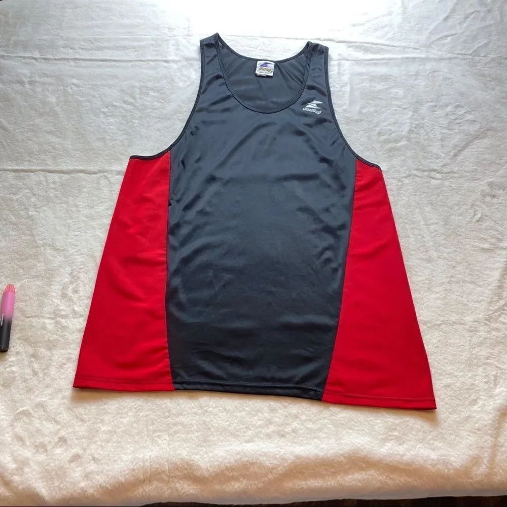 Eastbay Vintage Black and Red Tank Size XL